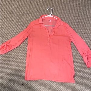 Lilly Pulitzer Silk Coral Top